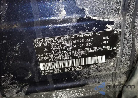 2022 Toyota Rav4 Xle from USA, damaged, VIN 2T3P1RFV1NW286365
